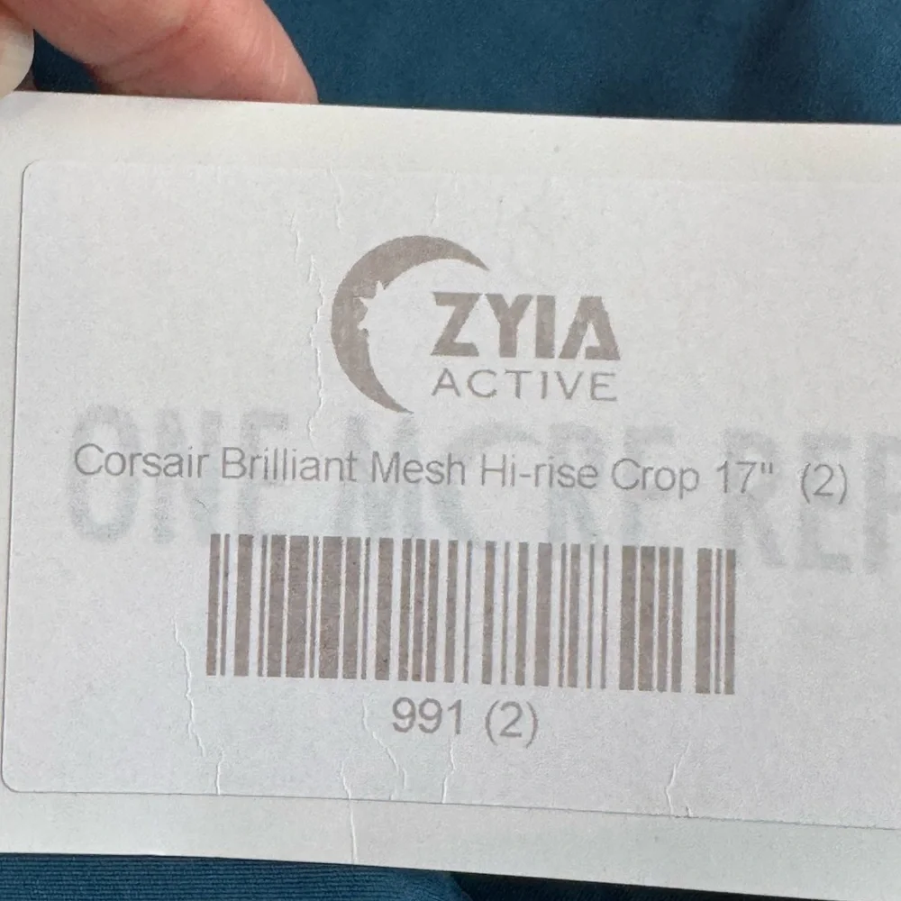 NEW Zyia Active Pocket High-Rise Gym Capri Leggings Top Tank Size 2 XS LOT OF 3 - Picture 4 of 10